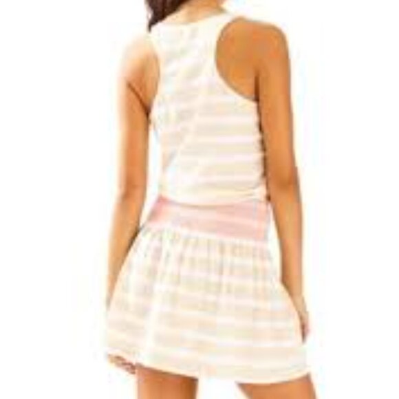 Lilly Pulitzer Striped Sleeveless Dress with Pink Accent Size L - Picture 8 of 8